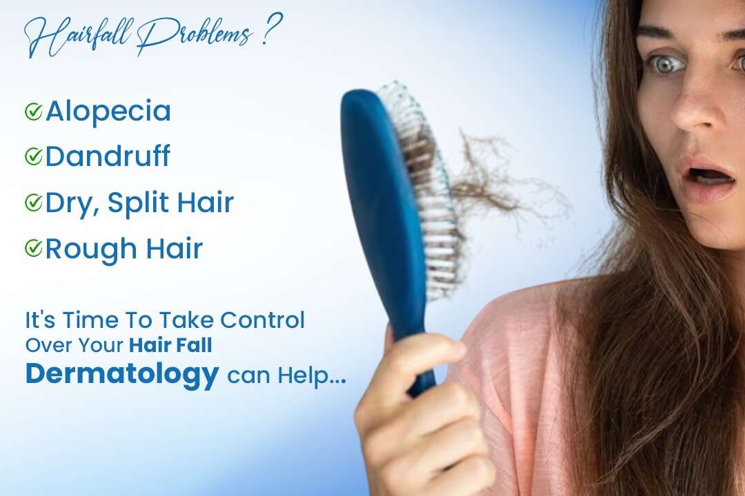 Dr. Parth Radhani providing hairfall and dandruff treatment at Cuticure Skin Clinic Vadodara near Vasna-Bhayli Main Road